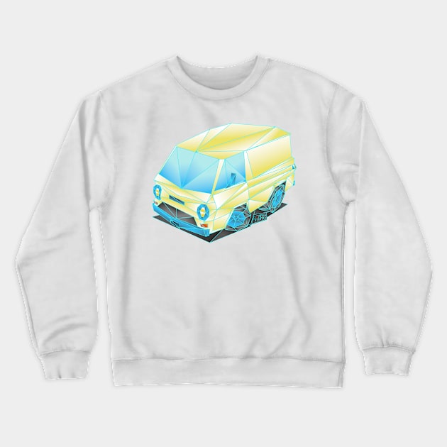 Low poly A100 Crewneck Sweatshirt by Andres7B9